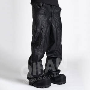 <span class=keywords><strong>Pantaloni</strong></span> Impermeabili Neri da <span class=keywords><strong>Uomo</strong></span> Taglie Forti <span class=keywords><strong>di</strong></span> Alta Qualità, <span class=keywords><strong>Pantaloni</strong></span> in <span class=keywords><strong>Pelle</strong></span> <span class=keywords><strong>di</strong></span> Design del Marchio OEN - Product Image 2