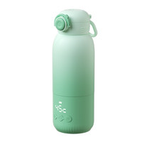 Calentador de Biberones Portátil Recargable para Exteriores 2026, 350 ml, Control Táctil, Temperatura Ajustable, 24 Horas de Temperatura Constante, USB