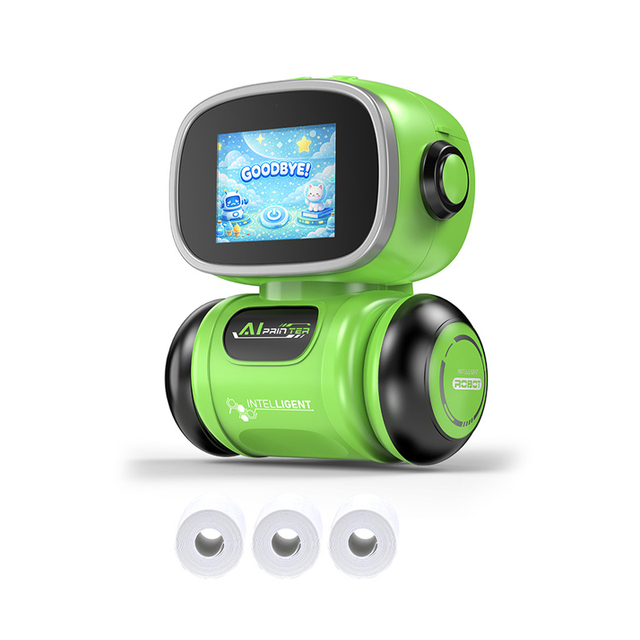 Multi-function Toy Voice Control Mini Printer Ai Photo Printing Robot for Kids