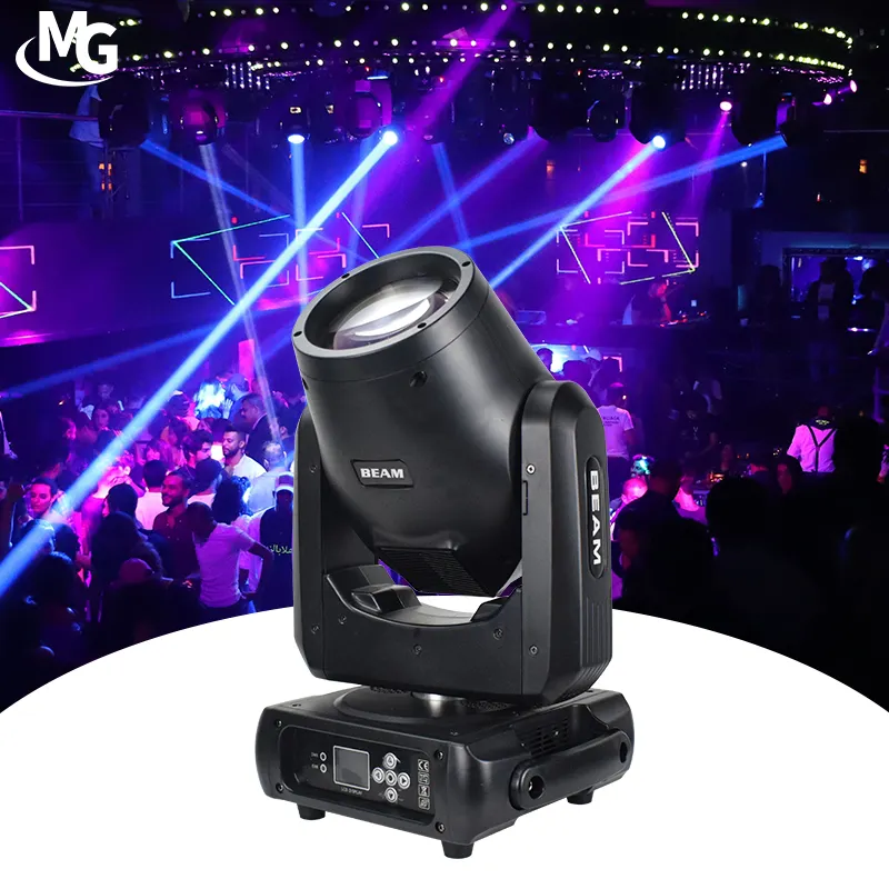 Mglight DJ Bühnenlicht Miniklein 230 W Bewegliches Licht 230 Watt kleines scharfes 7R-Strahlenlicht für DJ Bühne Nachtclub Disco Hochzeit Bar