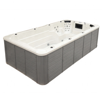 Sunrans Import USA Acrylique Balboa Piscine extérieure moderne autoportante Spa avec combo massage et évacuation réversible