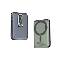 Batterie externe portable ultra-mince avec affichage LED numérique, charge magnétique sans fil 15W, PD 22.5W, 10000mAh, Type-C