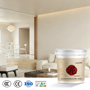 Enduit <span class=keywords><strong>de</strong></span> riz glutineux traditionnel ancien, respirant et régulateur d'humidité, pour la rénovation intérieure des villas, texture naturelle - Product Image 3