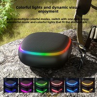 Altavoz Magnético Portátil de 5.3 Pulgadas, ABS, IPX5, Impermeable, Batería Integrada, Mini Subwoofer, Luces RGB para Exteriores, Nuevo Modelo 2026, Inalámbrico