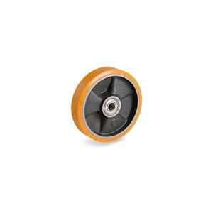 Ruedas de poliuretano TELLURE ROTA - 652106 TR', Centro de hierro fundido-ancho de rueda 45mm, Ø 200 mm (Cant. 4) - Product Image 1