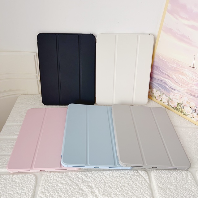 12th Transparent Case for iPad 11th A16 Pro Air 13 11 M3 M2 M4 12.9 " 9 8 7 5 4 10th Mini 7 6 Funda Tri-fold Smart Leather Cover