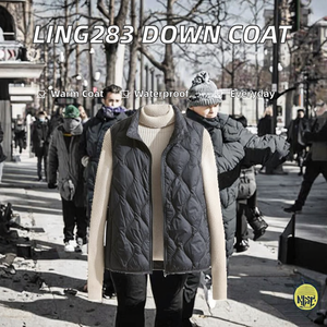 Chaqueta Casual Impermeable y Transpirable para Hombre 1116-1 con Cremallera y Acabado Lavado, 90% Plumón, con Capucha y Gruesa - Product Image 2