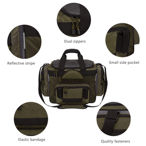 Sac à bandoulière pour matériel de pêche, résistant à l'eau, léger, avec fond rigide moulé et housse de pluie - Product Image 3