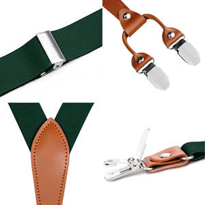 Mode hommes bande élastique bretelles bretelles Vintage décontracté bretelles noeud papillon ensemble sangle Bretele père mari cadeau - Product Image 4