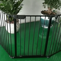 Porte à Extension réglable pour enfants, clôture temporaire en métal, porte de sécurité pour bébé, serrure pour escaliers