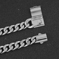 Bracelet chaîne gourmette cubaine robuste en acier inoxydable tendance pour hommes et femmes, vente en gros, designs personnalisés, chaîne hip-hop pour hommes
