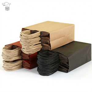Yuhe Biopak Échantillons gratuits Sacs en <span class=keywords><strong>papier</strong></span> kraft brun personnalisés de taille personnalisée avec poignée en corde plate pour vêtements Cadeau à emporter - Product Image 6