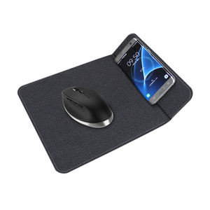 Alfombrilla de ratón de carga rápida 2 en 1 de 15W a precio de fábrica, alfombrilla de ratón con cargador inalámbrico de personalización rápida - Product Image 1