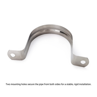 Deux trous U support Tube sangle Clips de Tension M50 304 acier inoxydable sangle de tuyau rigide adapté aux tuyaux de 2 pouces pince de selle