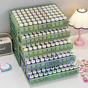 Organizador de cuentas Perler de 4 niveles extraíble para almacenamiento de juguetes en el escritorio - Product Image 1