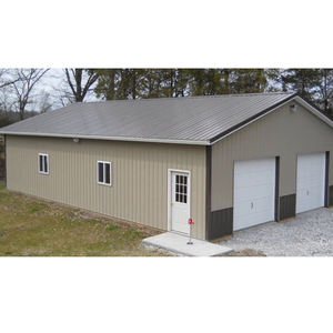 Garage préfabriqué en acier léger à 2 étages Q345/Q235 avec structure à longue portée, services de soudage et de découpe, surface galvanisée - Product Image 3