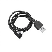 Câble de charge Micro USB 2.0 à angle droit de 1,5 m avec charge rapide 3A et synchronisation des données pour téléphones mobiles Android