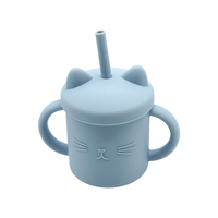 Ensemble d'alimentation pour bébé en silicone écologique sans BPA, de qualité alimentaire, bol, assiette, cuillère, tasse