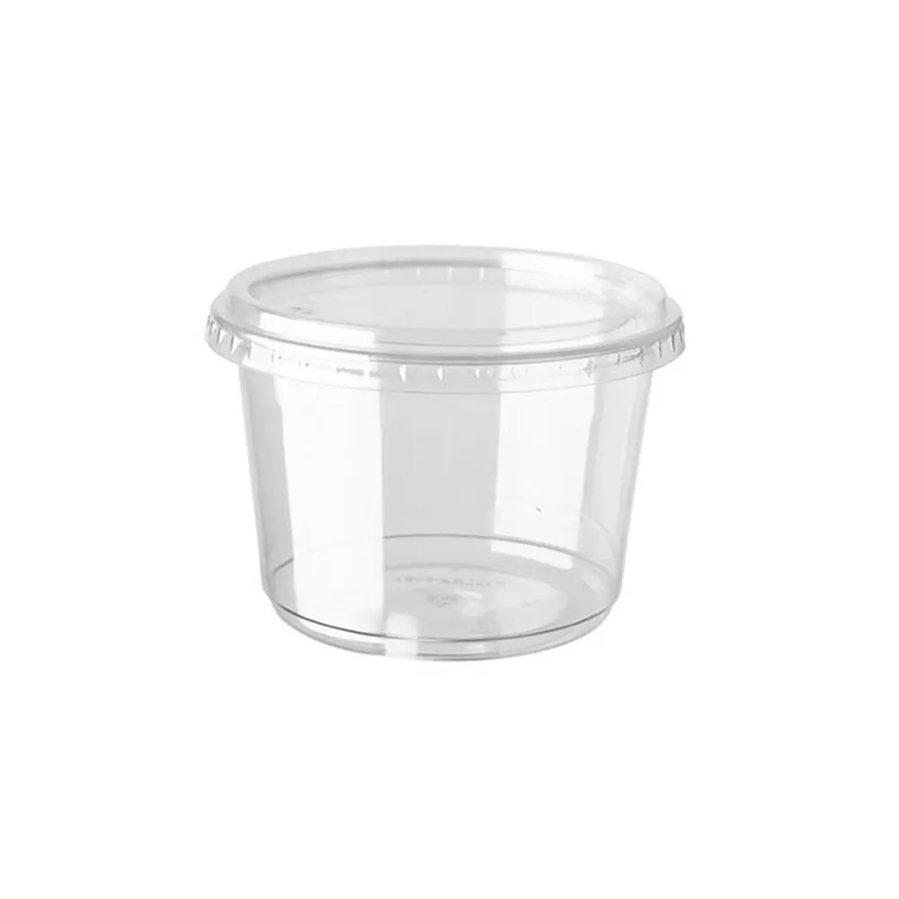 Haal Voedselcontainers Plastic Luchtdichte Deli Container 8 Oz Huisdier Fruit Deli Cup Met Deksel