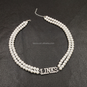 <span class=keywords><strong>Collana</strong></span> <span class=keywords><strong>Lunga</strong></span> Elegante da 20 Pollici per Donna, <span class=keywords><strong>Perle</strong></span> <span class=keywords><strong>Finte</strong></span> in ABS Bianco Fatte a Mano, Design Personalizzato, Gioielli in Conchiglia, Regalo - Product Image 4