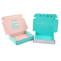 Nouvel arrivage de maquillage rose pour cils pliants en carton ondulé avec logo d'expédition personnalisé pour emballage de cosmétiques pour crème pour les yeux