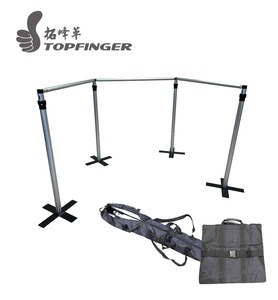 Kit de Fondo Portátil TFR Tech Surround de Aluminio con Tubos y Cortinas, Envío Inmediato, Color y Logotipo Personalizables, Barra Transversal Ajustable - Product Image 4