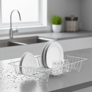 Dishwashing <b>Basket</b> Without Decoration Stainless Steel Dish Drainer Rack For Kitchen <b>Sink</b> Countertop Storage - Product Image 3