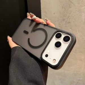 Popular Frosted Clear Magnetic Wireless Charging Case with Metal Camera Frame for iPhone 15 16 17 18 Pro Max Magnetic Phone Case - Product Image 2