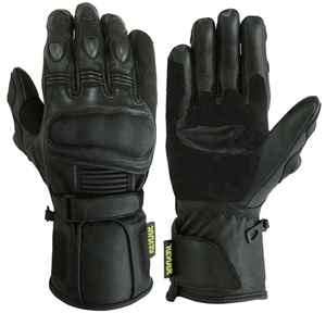 Gants de moto en cuir de vachette de haute qualité, nouveau style, imperméables, respirants, compatibles avec les écrans tactiles, unisexes, prix bas, USA - Product Image 1