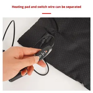 وسادة تدفئة للحيوانات الأليفة بمنفذ USB بنمط جلد الفهد مستطيلة الشكل للقطط والكلاب والجراء قابلة للغسل وقابلة للطي مع تعديل درجة الحرارة على ثلاثة مستويات - Product Image 3