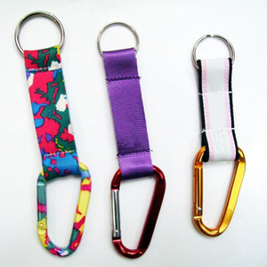 LLavero corto de nailon con etiqueta de PVC, correa de soporte para llavero tejido táctico de alta resistencia personalizado - Product Image 3