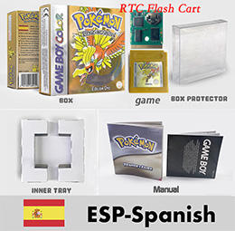 แบตเตอรี่ ESP ของแท้จากสเปน รุ่นประหยัดพลังงาน วัสดุ ABS สำหรับตลับเกม GBC พร้อมกล่องและคู่มือ คุณภาพสูง แบบมีสาย - Product Image 3