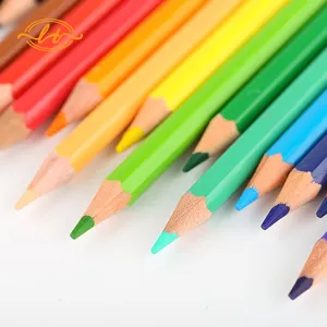 36 Pack colored pencils / Soft Core Round Shape With Custom Logo Printing