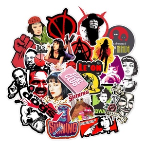 50 autocollants décoratifs Kill Bill, film classique, pour casque, téléphone, ordinateur portable, bagages, étiquettes adhésives en vinyle découpées, amovibles, dessin animé - Product Image 6