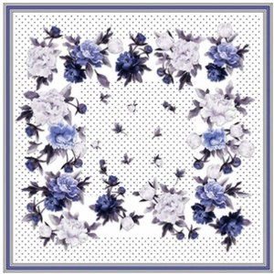 Wholesale Polyester <b>Square</b> <b>Scarves</b> New Floral Prints Customizable <b>Silk</b> <b>Scarf</b> - Product Image 3