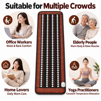 Matelas chauffant électrique en tourmaline 150*50CM, coussin chauffant pour le yoga, tapis de sommeil pour canapé, pour profiter du spa à domicile et se détendre