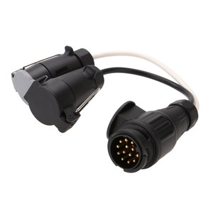 Adaptador de cable conector europeo para remolque de 13 a 7N&S EA1317, conexión de enchufe de PVC - Product Image 3