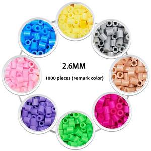 Perles plates à assembler certifiées 3C, pack complémentaire, 265 couleurs, perles fusion, 1000 pièces en sachet, perles Perler 2,6 mm, perles Hama, DIY - Product Image 6