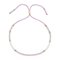 Bracelet bohème réglable en macramé fait main avec perles Miyuki de petite taille, design mignon et abordable, pour femmes