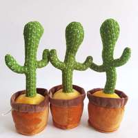 Jouet cactus dansant en dropshipping, 120 chansons, chant, parole, enregistrement, répétition, jouets cactus dansants électriques
