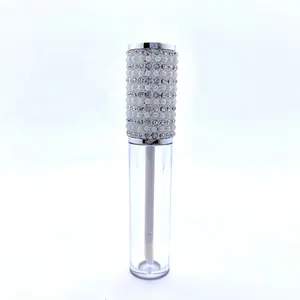 5 ml/ 0.17 oz kristal Rhinestone dudak parlatıcısı tüp doldurulabilir dudak parlatıcısı şişeleri Mini dudak balsamı şişeleri şeffaf