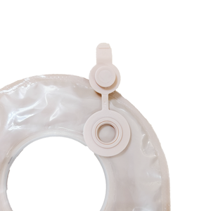 One Piece System Fornecedor profissional Duas peças Transparente Duplo Sistema Drenável Bolsa Estoma Ostomia Sacos para cuidados com o estoma - Product Image 3