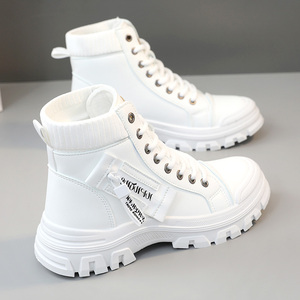 Nouvelles Bottes Montantes Femme 2026 à Lacets, Hiver, Doublure Peluche Chaude, Respirantes, Antidérapantes, Rehaussantes, Semelle Épaisse - Evergreen LYKU - Product Image 3