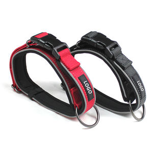 Fabrikant Op Maat Gepersonaliseerde Verstelbare Reflecterende Waterdichte Polyester Hondenhalsband Comfortabel Ademend Gewatteerd Duurzaam - Product Image 3