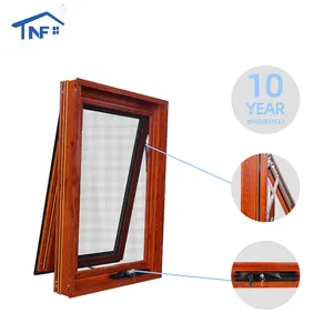 Modern Style Top Hung Window Manufactures Custom Residential Aluminum Awning Windows For Hotel