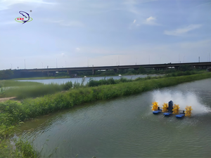 เครื่องเติมอากาศแบบใบพัด 4 ใบพัด 2 แรงม้า 1.5 กิโลวัตต์ สำหรับบ่อเลี้ยงกุ้ง/ปลา/กุ้งน้ำจืด ขายส่งจากโรงงาน - Product Image 6