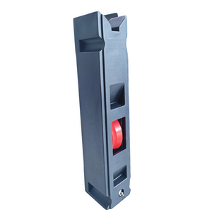 Rueda deslizante alargada negra con carcasa, rodamiento <span class=keywords><strong>de</strong></span> nylon rojo con ranura en U <span class=keywords><strong>para</strong></span> ventana <span class=keywords><strong>de</strong></span> UPVC y <span class=keywords><strong>aluminio</strong></span>, deslizamiento suave - Product Image 4