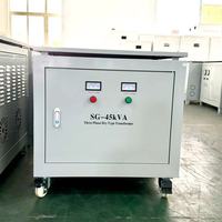 Transformateur d'isolement triphasé à sec 45 kVA, élévateur/abaisseur de tension 380 V vers 220 V, 480 V vers 400 V, pour machine CNC