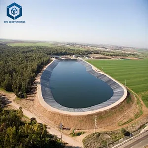 ケニアのダムプロジェクトのためのHDPE滑らかなジオメンブレン高密度ポリエチレンロール天然池ライナー