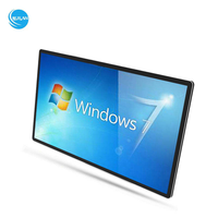 PC industriel embarqué 21,5 pouces à écran tactile capacitif plat, sans ventilateur, en alliage d'aluminium IP65, Celeron J1900, 4 Go de RAM, SSD, Windows